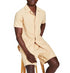 And Now This Men's Classic-Fit Button-Down Camp Shirt Sand Medium